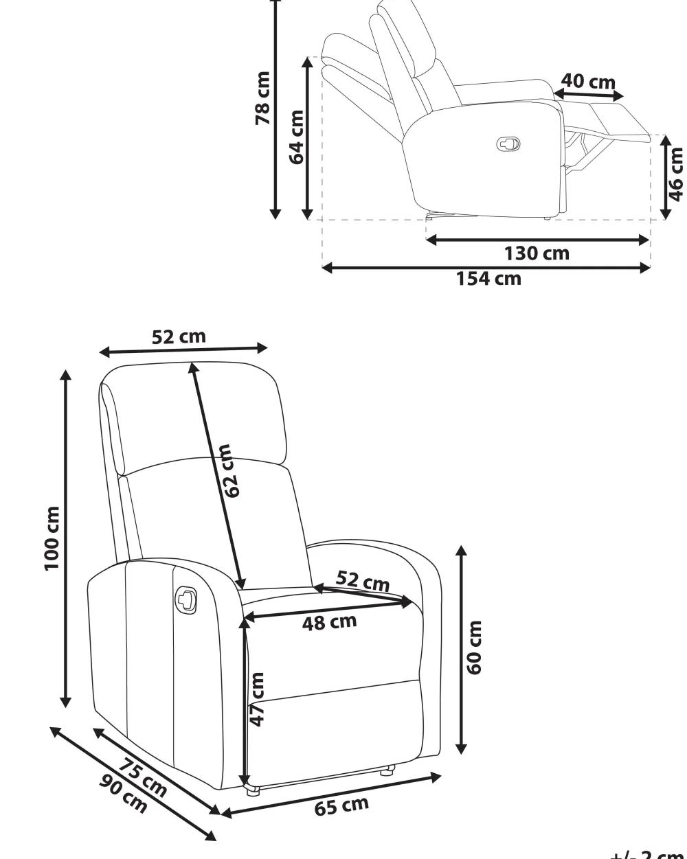 Best Beliani Lepotuoli Keinonahkainen Led-Valoilla Ja Usb-Portilla Musta Virrat