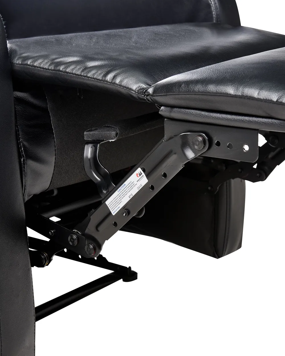 Best Beliani Lepotuoli Keinonahkainen Led-Valoilla Ja Usb-Portilla Musta Virrat