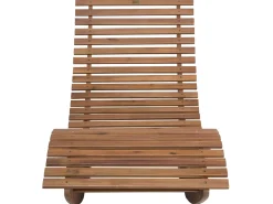 Ulkokalusteet<Beliani Lepotuoli Ruskeanharmaalla Pehmusteella Brescia