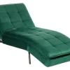 Outlet Beliani Lepotuoli Sametti Smaragdinvihrea Loiret