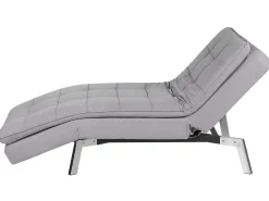 Clearance Beliani Lepotuoli Sametti Vaaleanharmaa Loiret