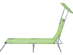 Best Sale Beliani Limenvihrea Teraksinen Aurinkotuoli Katoksella Foligno