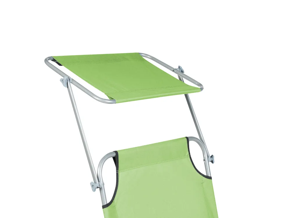 Best Sale Beliani Limenvihrea Teraksinen Aurinkotuoli Katoksella Foligno