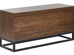 New Beliani Lipasto 6 Laatikkoa Tumma Puu Delta