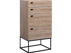 Säilytys<Beliani Lipasto 4 Laatikkoa Vaalea Puu Acra