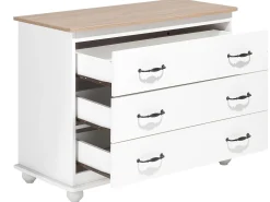 Sale Beliani Lipasto 3 Laatikkoa Valkoinen Everett