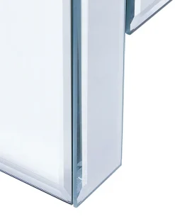 Säilytys<Beliani Lipasto Peililasi 3 Laatikkoa Hopea Lorris