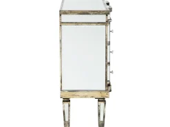 Sale Beliani Lipasto Peililasi 6 Laatikkoa Hopea Mozela