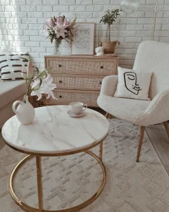 Säilytys<Beliani Lipasto Rottinki 3 Laatikkoa Vaalea Puu Ponca