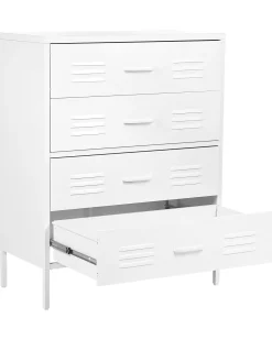 Cheap Beliani Lipasto Teras 4 Laatikkoa Valkoinen Enago