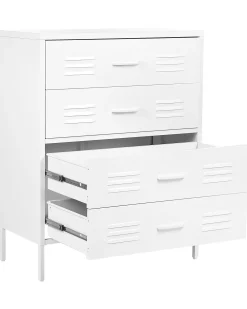 Cheap Beliani Lipasto Teras 4 Laatikkoa Valkoinen Enago