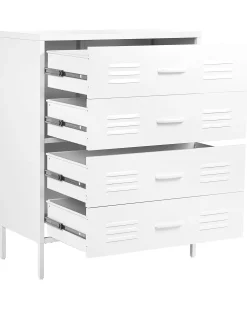 Cheap Beliani Lipasto Teras 4 Laatikkoa Valkoinen Enago