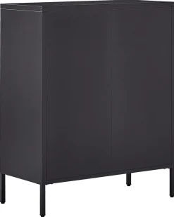 Säilytys<Beliani Lipasto Teras 4 Laatikkoa Musta Enago