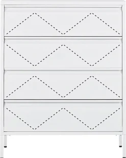 Säilytys<Beliani Lipasto Teras 4 Laatikkoa Valkoinen Matana