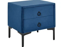 New Beliani Makuuhuonesetti Sametti 3 Osaa Laivastonsininen 180 X 200 Cm Sezanne