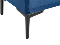 New Beliani Makuuhuonesetti Sametti 3 Osaa Laivastonsininen 180 X 200 Cm Sezanne