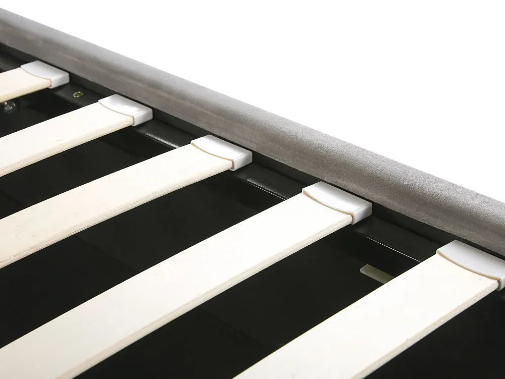 Sängyt<Beliani Makuuhuonesetti Sametti 3 Osaa Vaaleanharmaa 180 X 200 Cm Sezanne