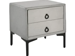 Sängyt<Beliani Makuuhuonesetti Sametti 3 Osaa Vaaleanharmaa 180 X 200 Cm Sezanne