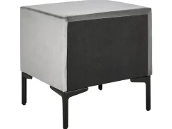 Sängyt<Beliani Makuuhuonesetti Sametti 3 Osaa Vaaleanharmaa 180 X 200 Cm Sezanne