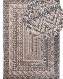 Hot Beliani Matto Beige/Harmaa 160 X 230 Cm Baglar