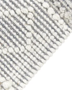 Best Sale Beliani Matto Harmaa/Valkoinen 160 X 230 Cm Tonya