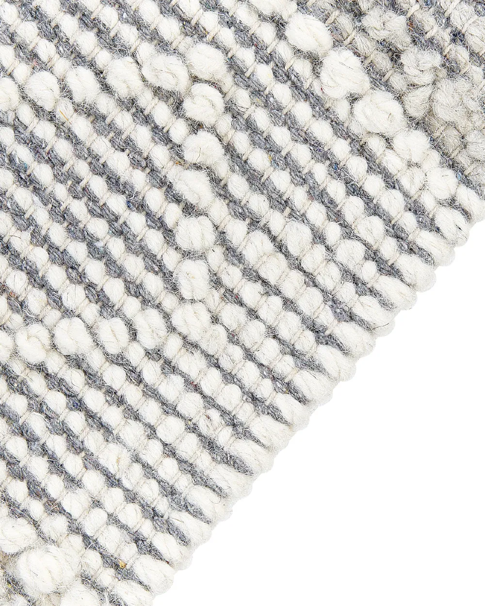 Best Sale Beliani Matto Harmaa/Valkoinen 160 X 230 Cm Tonya