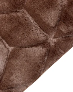 Outlet Beliani Matto Janiksen Tekoturkis Ruskea 160 X 230 Cm Thatta