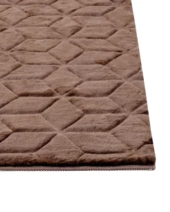 Outlet Beliani Matto Janiksen Tekoturkis Ruskea 160 X 230 Cm Thatta