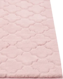 Matot<Beliani Matto Janiksen Tekoturkis Vaaleanpunainen 160 X 230 Cm Gharo