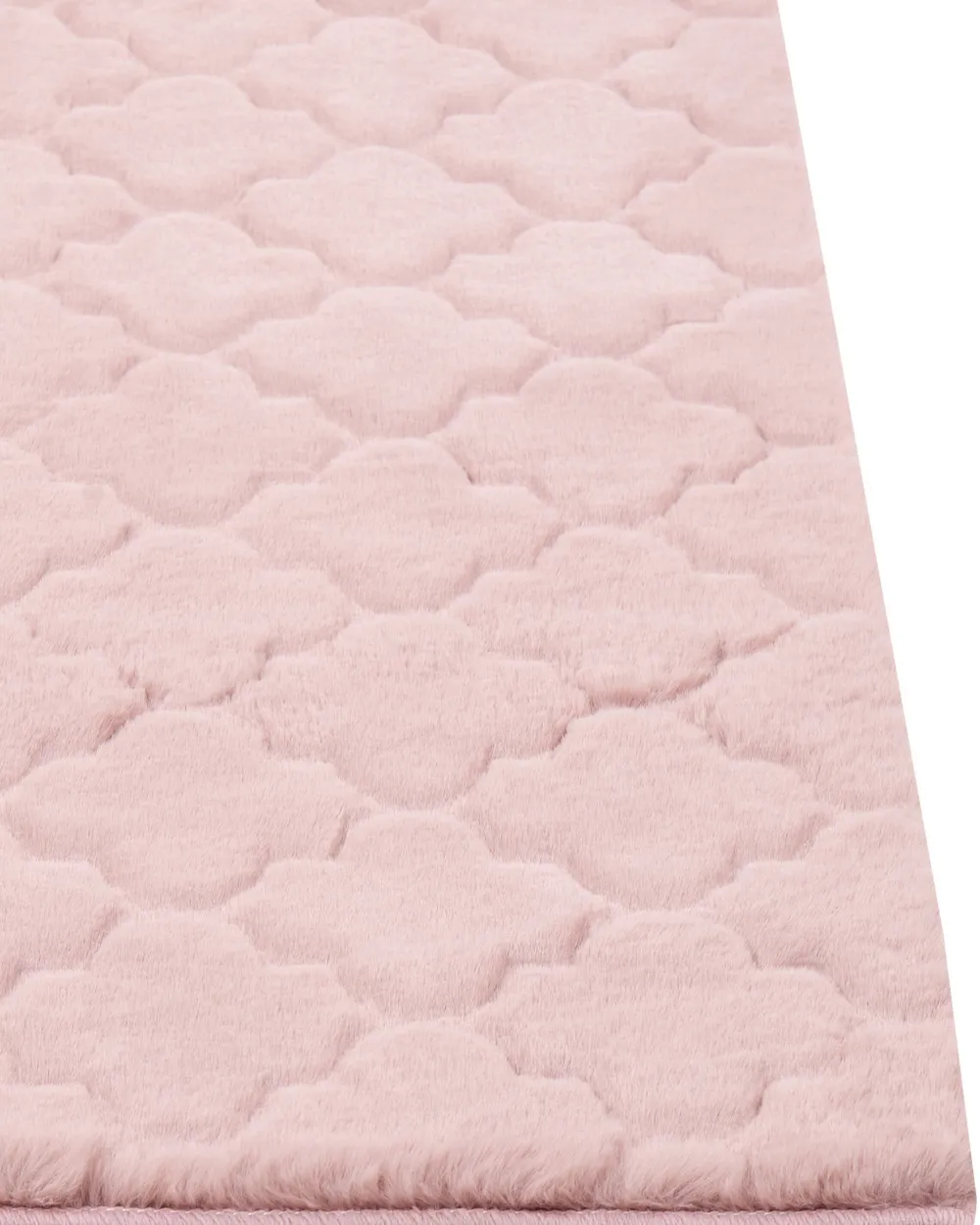 Matot<Beliani Matto Janiksen Tekoturkis Vaaleanpunainen 160 X 230 Cm Gharo