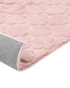 Matot<Beliani Matto Janiksen Tekoturkis Vaaleanpunainen 160 X 230 Cm Gharo