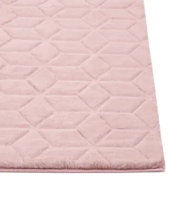 Matot<Beliani Matto Janiksen Tekoturkis Vaaleanpunainen 160 X 230 Cm Thatta