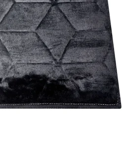 Store Beliani Matto Janiksen Tekoturkis Musta 160 X 230 Cm Thatta