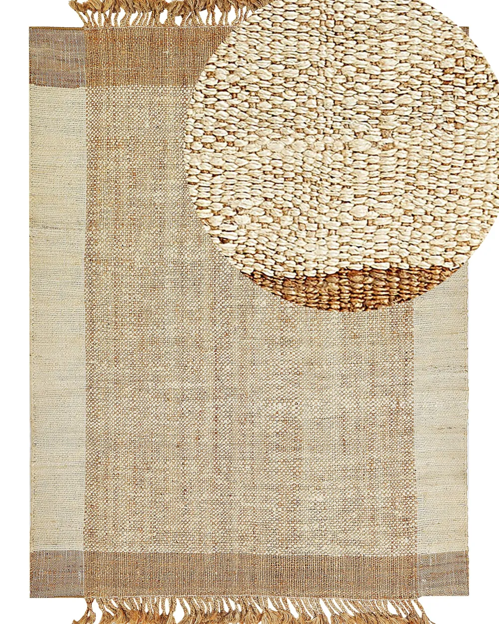 Matot<Beliani Matto Juutti Beige 160 X 230 Cm Dedemli