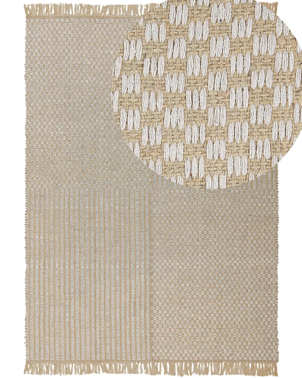 Matot<Beliani Matto Juutti Beige 140 X 200 Cm Adabag