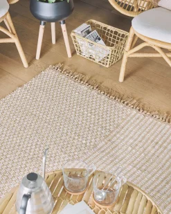 Matot<Beliani Matto Juutti Beige 140 X 200 Cm Adabag