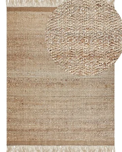 Best Beliani Matto Juutti Beige 160 X 230 Cm Abana