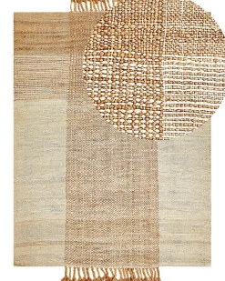 Online Beliani Matto Juutti Beige 160 X 230 Cm Hamzalar