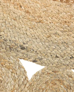 Outlet Beliani Matto Juutti Beige O 120 Cm Golgen