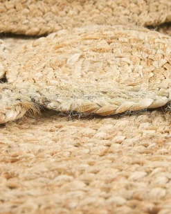 Outlet Beliani Matto Juutti Beige O 120 Cm Golgen