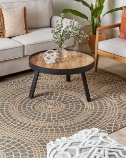 Cheap Beliani Matto Juutti Beige/Harmaa 160 X 230 Cm Ariba