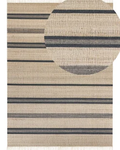Outlet Beliani Matto Juutti Beige/Harmaa 160 X 230 Cm Talpur