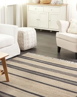 Outlet Beliani Matto Juutti Beige/Harmaa 160 X 230 Cm Talpur