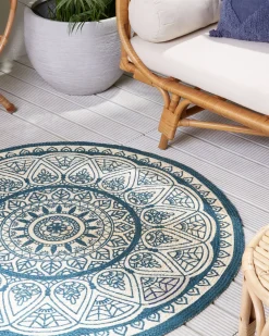 Matot<Beliani Matto Juutti Sininen 120 Cm Anadere