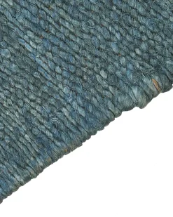 Best Beliani Matto Juutti Sininen 160 X 230 Cm Lunia