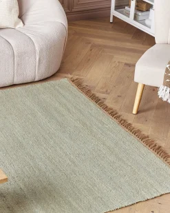 Matot<Beliani Matto Juutti Vihrea 160 X 230 Cm Lunia