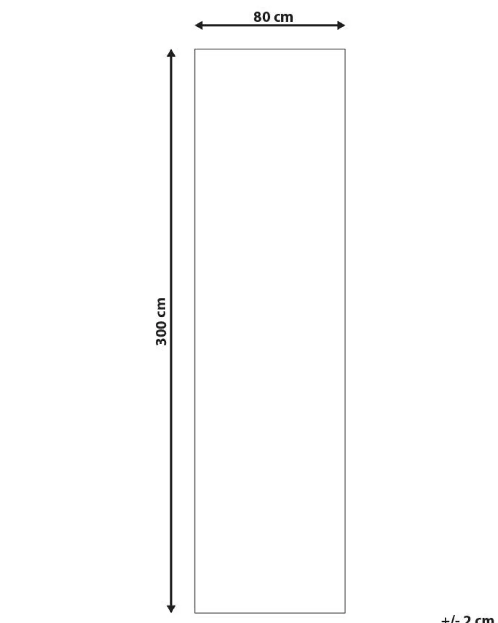 Matot<Beliani Matto Kangas Beige 80 X 300 Cm Kadayal