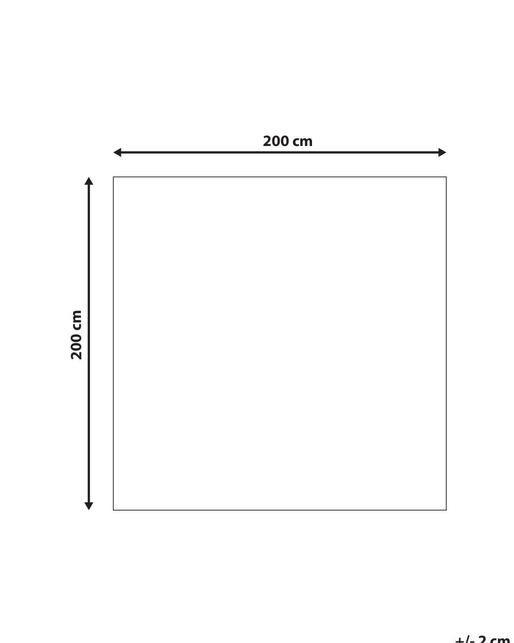 Matot<Beliani Matto Kangas Valkoinen 200 X 200 Cm Evren