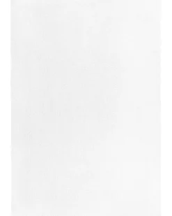 Best Sale Beliani Matto Kangas Valkoinen 160 X 230 Cm Demre