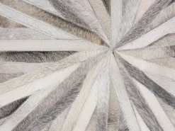 Clearance Beliani Matto Lehmannahka Harmaa 140 Cm Simav